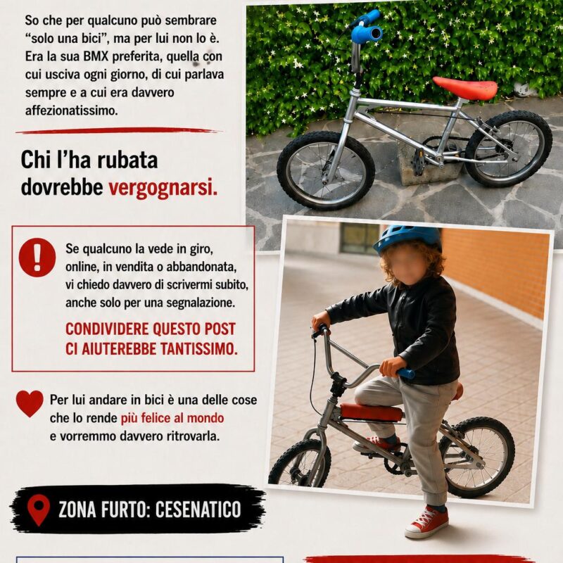 Appello- furto BMX