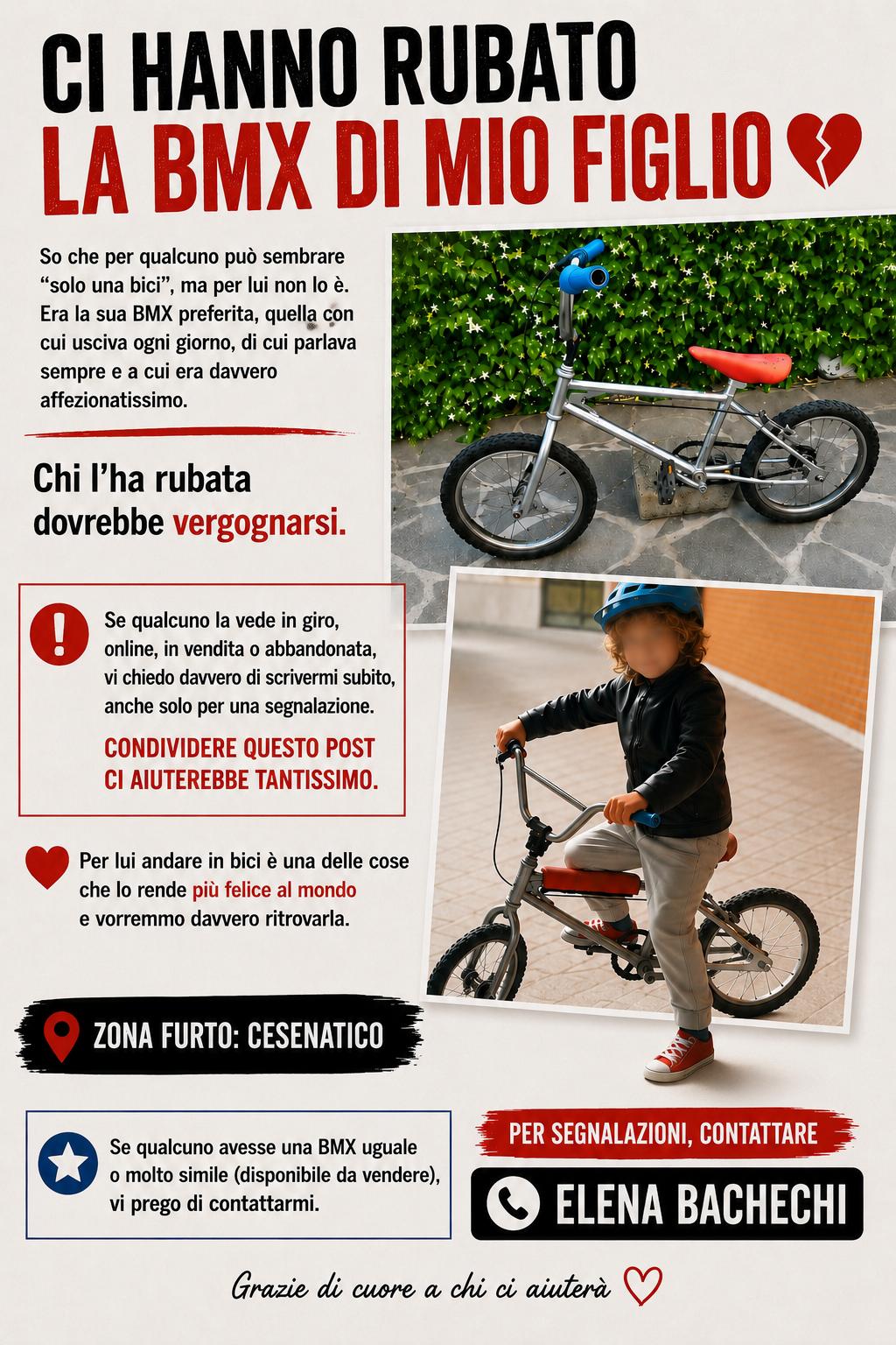 Appello- furto BMX