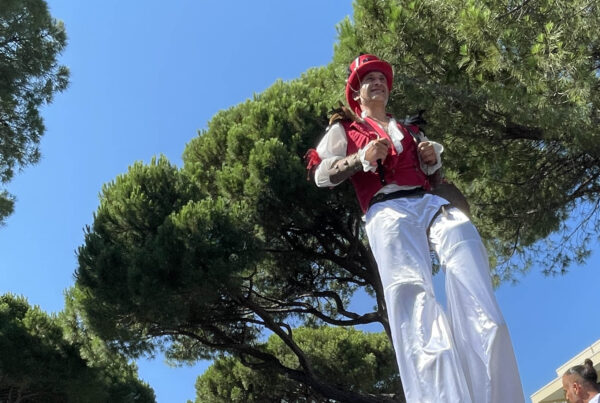 trampoli clown