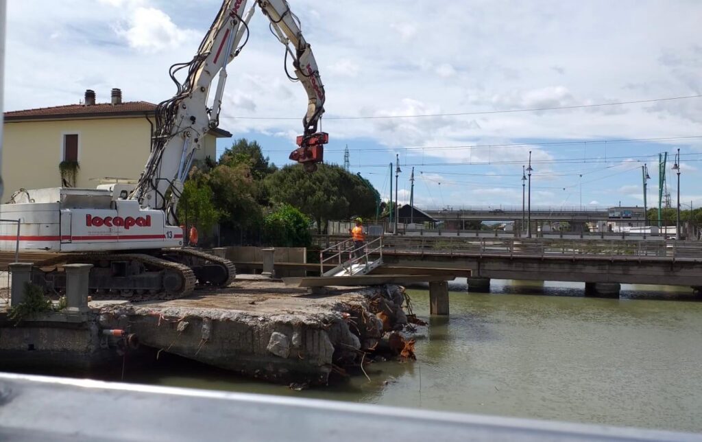 infissione palancole ponte del gatto