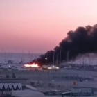 incendio cervia - foto dal video pubblicato da Emilia Romagna Meteo
