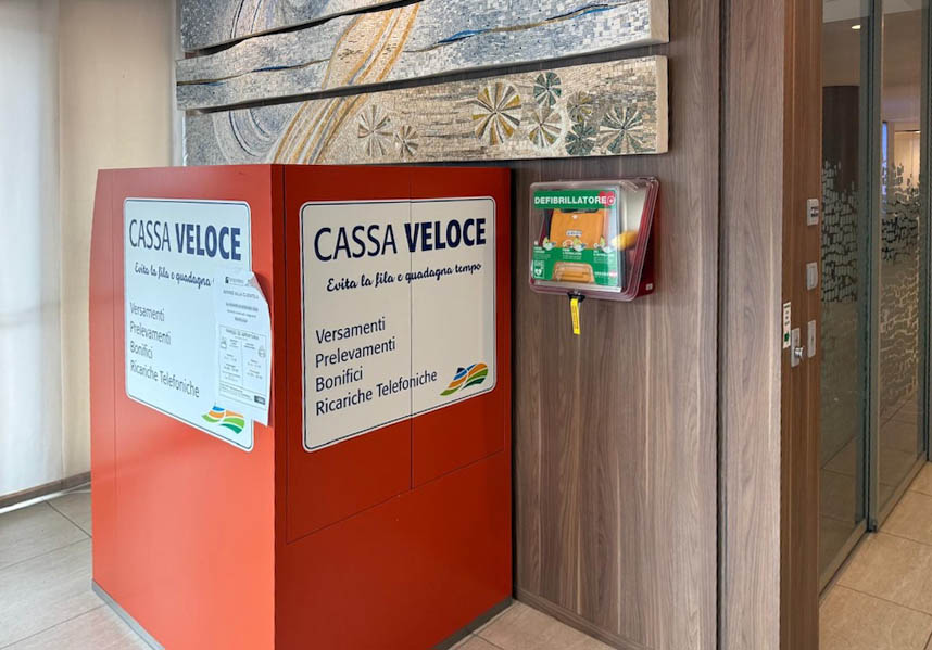 defibrillatore romagna banca