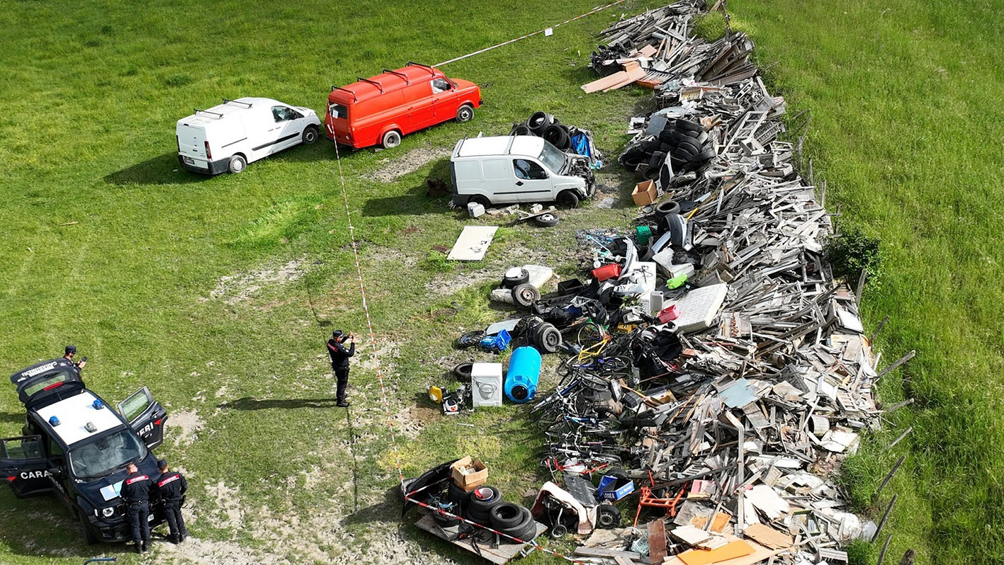 discarica abusiva bagno di romagna
