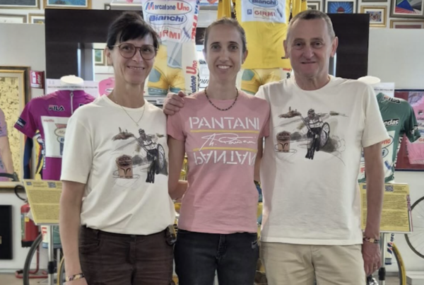 genitori di Pogačar allo Spazio Pantani