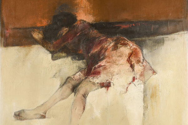 Giovanni Cappelli (1923 - 1994) Figura sdraiata 1964 Olio su tela Cm 135 x 115