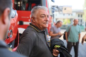 vigile del fuoco Pandolfini in pensione