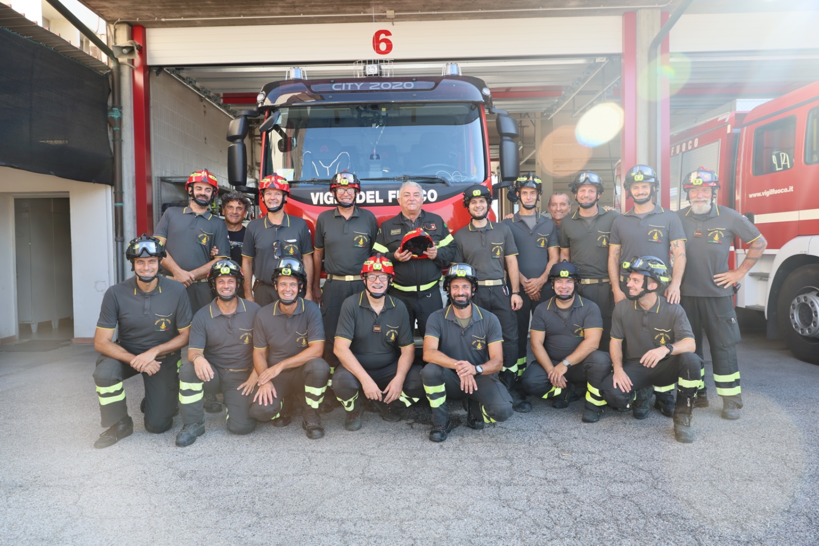 vigile del fuoco Pandolfini in pensione