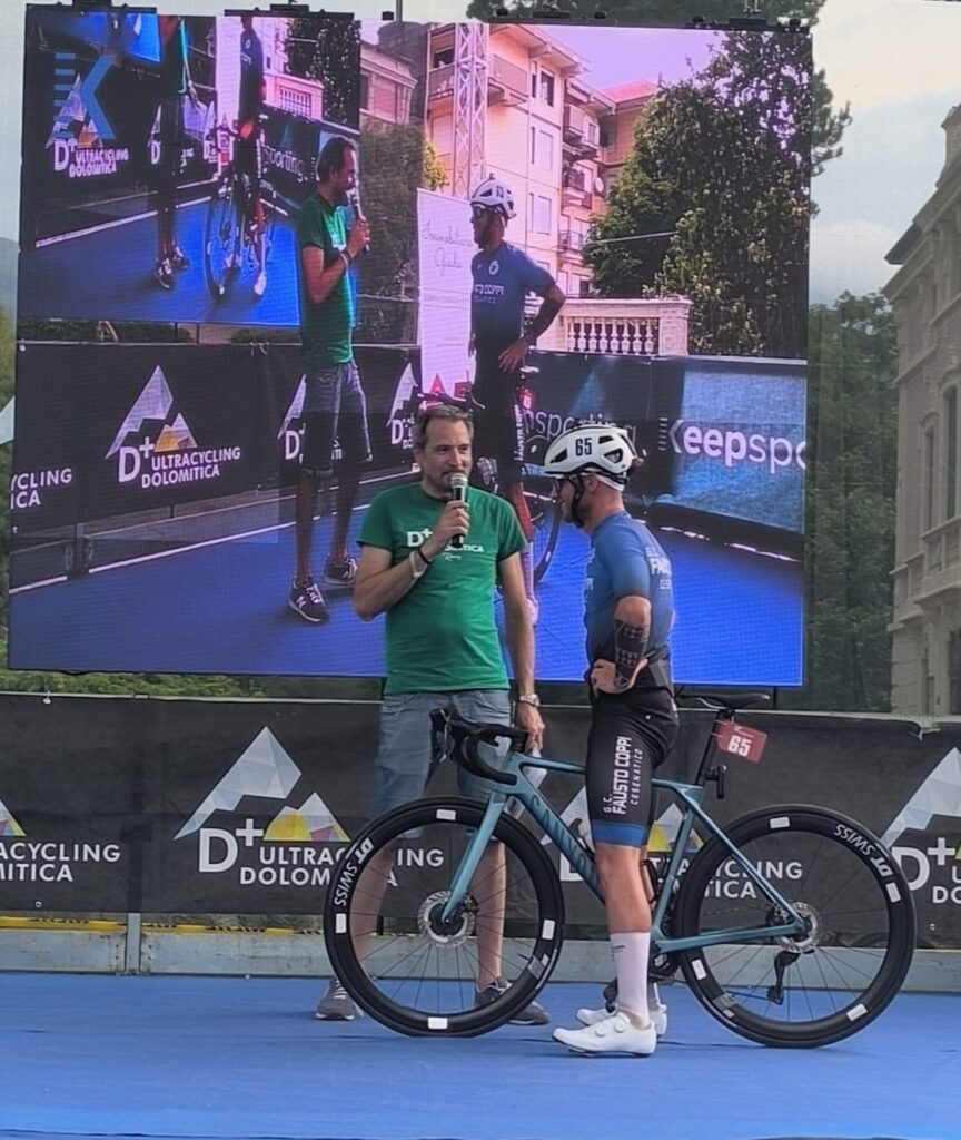 Mirco Minotti durante la Ultracycling Dolomitica