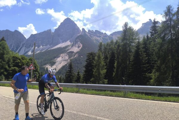 Mirco Minotti durante la Ultracycling Dolomitica