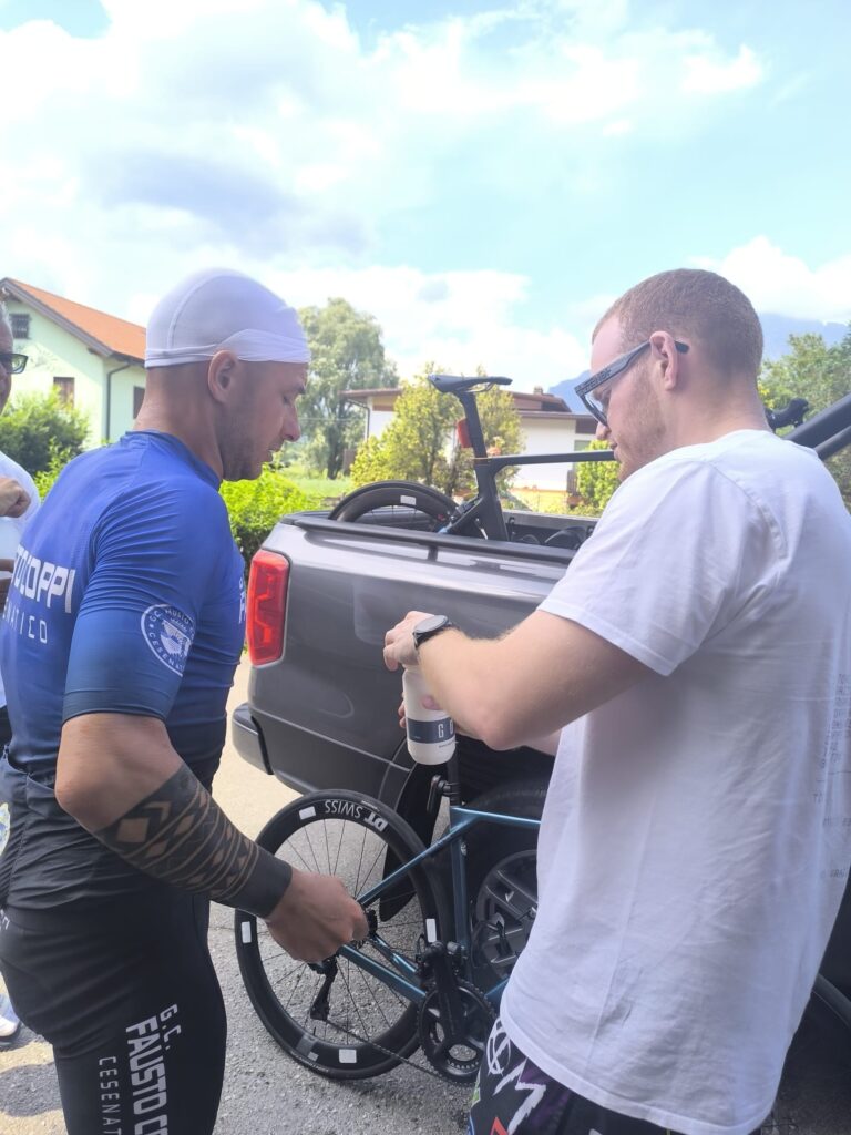 Mirco Minotti durante la Ultracycling Dolomitica