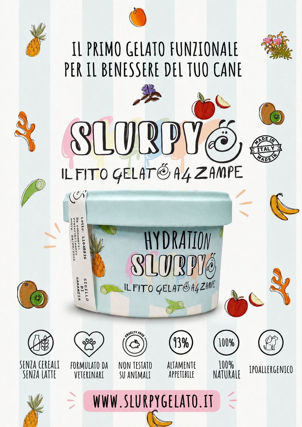 Slurpy, gelato per cani Cesenatico
