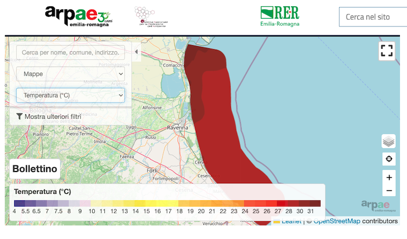 temperatura mare agosto 2026