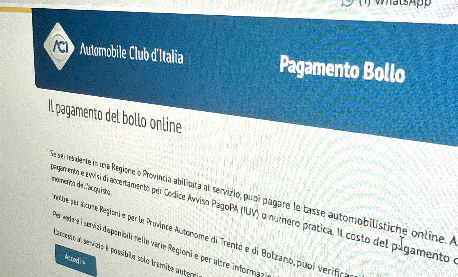 pagamento bollo