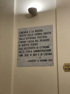targa teatro cesenatico