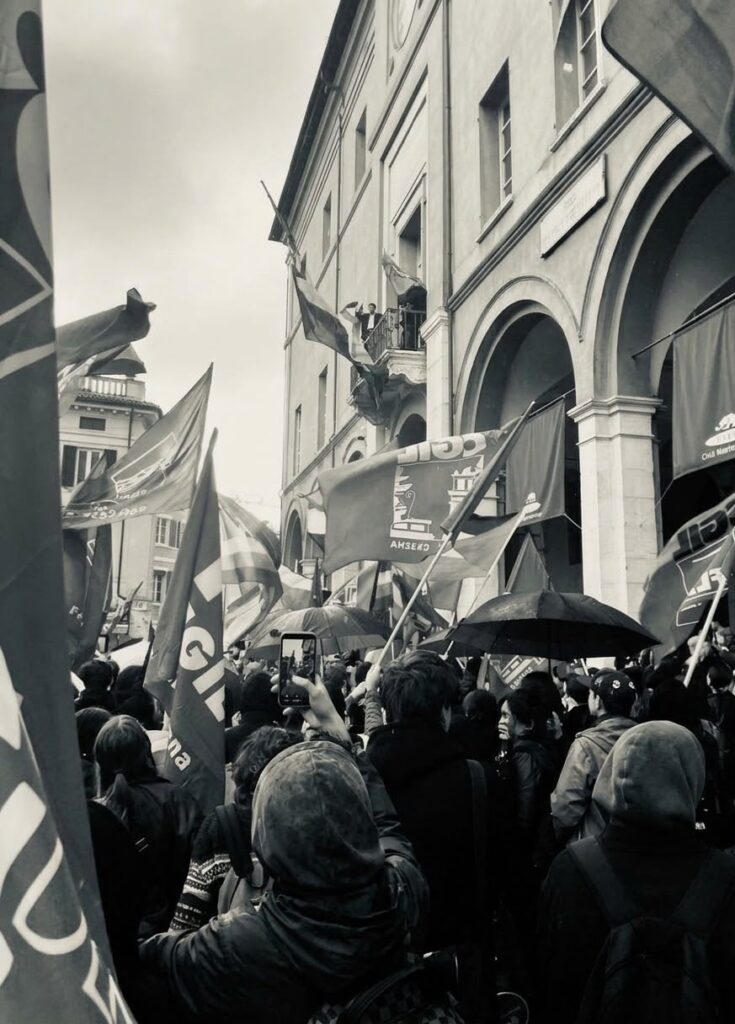 corteo studenti cesena