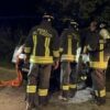 incidente auto nel fosso via Campone sala