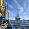 vele al terzo scortano Amerigo Vespucci