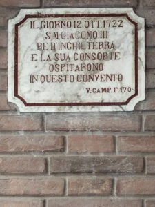 lapide re giacomo III d'Inghilterra